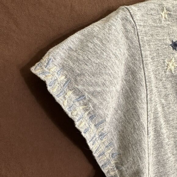 JOHNNY WAS Aravis Flutter Sleeve V Neck Ebroidered Top Butterfly Size SMALL - Picture 7 of 7